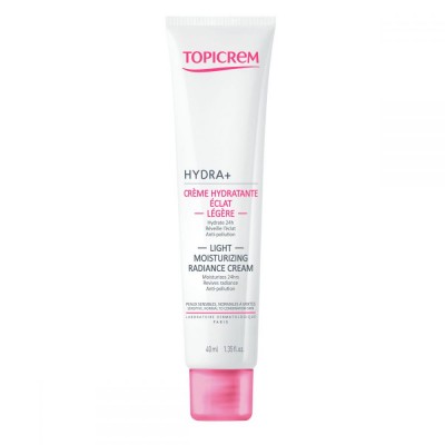 TOPICREM HYDRA+ Крем лёгкий увлажняющий сияние, 40мл
