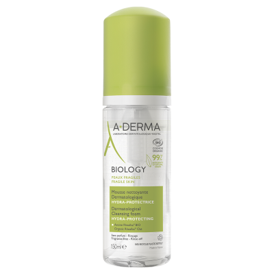 A-DERMA BIOLOGY Пенка дерматологическая очищающая, 150мл