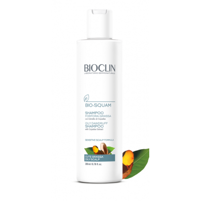 BIOCLIN Bio-Squam Шампунь против жирной перхоти, 200мл