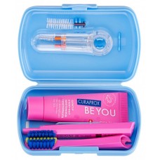 Curaprox НАБОР: Дорожный набор Орто (Ortho) синий: SC5460 ortho, ёршики CPS14+CPS18 ortho, CPS07, держатель UHS425 с колпачком