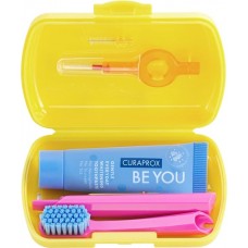 Curaprox Дорожный набор жёлтый: SC5460, пробник паста Be you, ёршики 2шт.