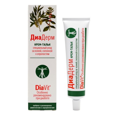 ДиаВит Крем-тальк для тела "ДиаДерм", 75мл
