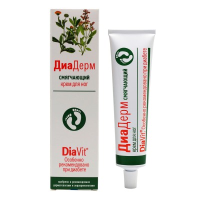 ДиаВит Крем для ног "ДиаДерм Смягчающий", 75мл