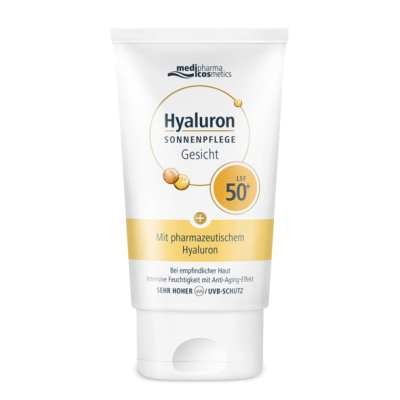 Medipharma Cosmetics Hyaluron Солнцезащитный крем для лица SPF50+, 50мл