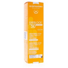 ISISPHARMA UVEBLOCK Sun Сыворотка SPF50 солнцезащитная увлажняющая с эффектом сияния, 28мл