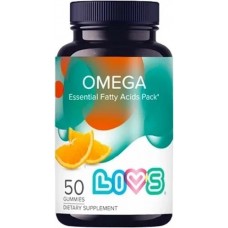 Livs Комплекс Омега кислот 4,0г, вкус апельсин мармеладные пастилки БАД, 50шт