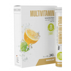 Maxler Мультивитамин 4,0г, вкус лимон-лайм шипучие таблетки БАД, 20шт