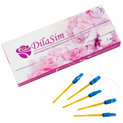 Расширитель цервикальный гигроскопичный DilaSim, 5 штук